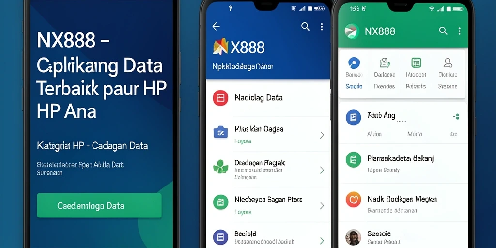 Antarmuka NX888 yang sederhana dan fungsional untuk cadangan data.