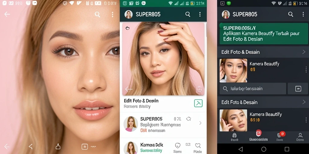Tampilan antarmuka utama SUPER805 yang sederhana dan intuitif.